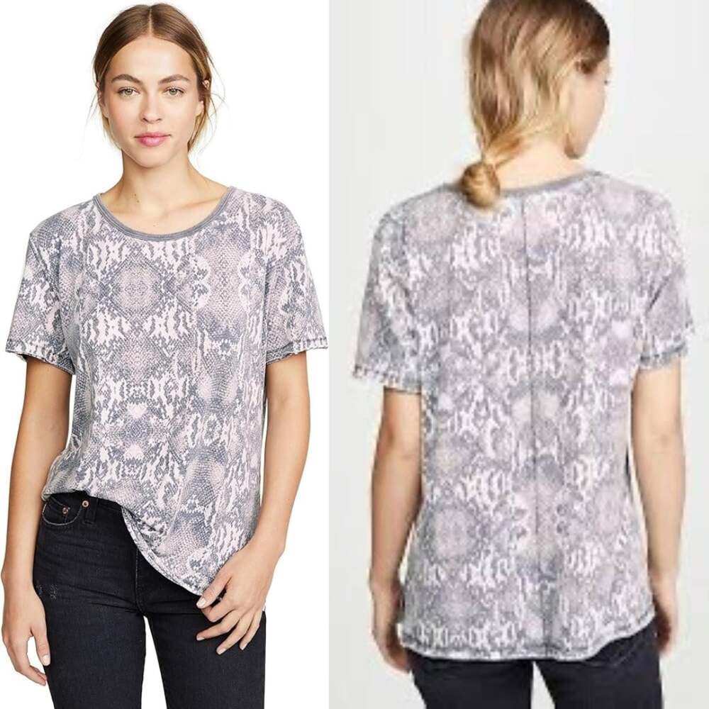 Free People "We The Free" Tourist Tee Black Snake Combo